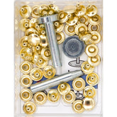 Siernieten goud 9mm inclusief gereedschap 24 stuks Siernieten SRN00003